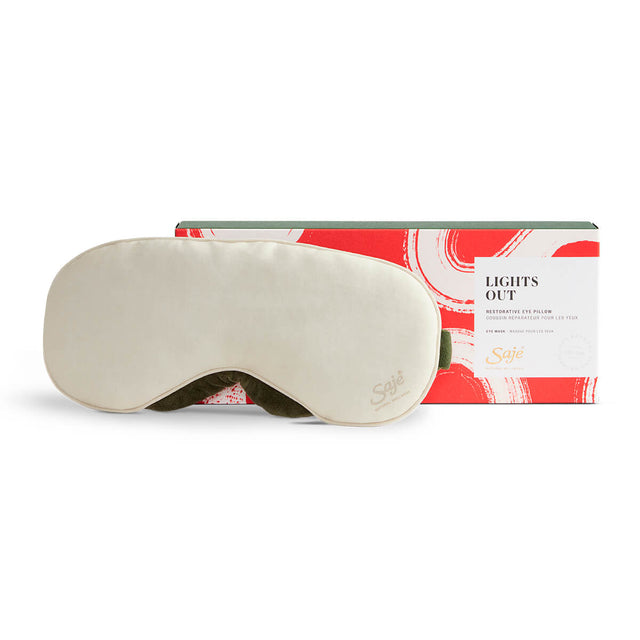 Lights out eye pillow mask with packaging