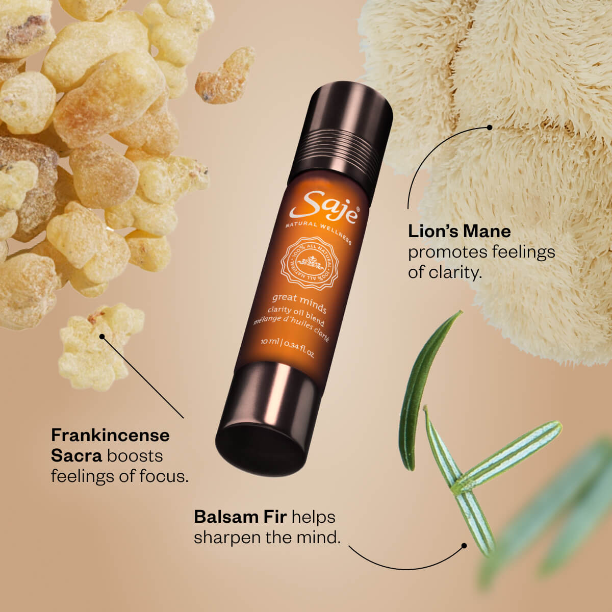 Great Minds Oil Blend Roll-On - Saje Natural Wellness