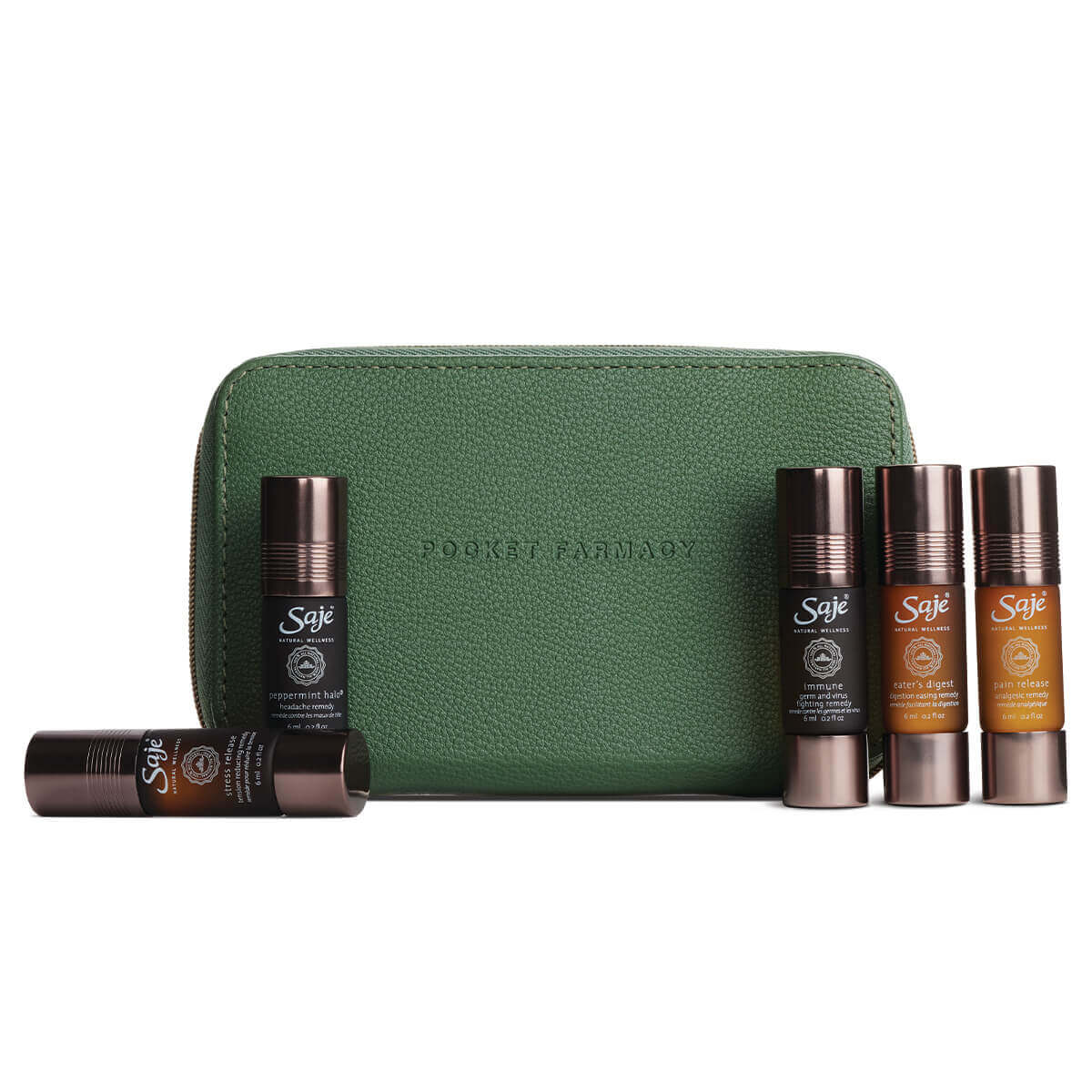 Saje アロマオイルセット5＋ミニポーチ Saje アロマオイルセット5＋ミニポーチ Essential Oil Kits