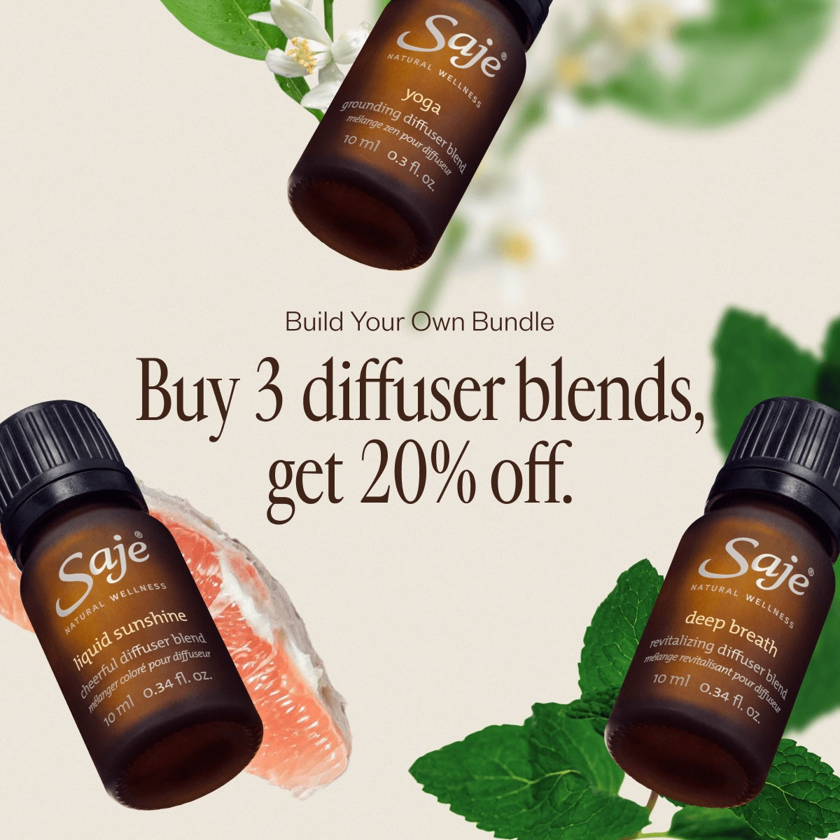 Super Cleanse Purifying Diffuser Blend - Saje Natural Wellness