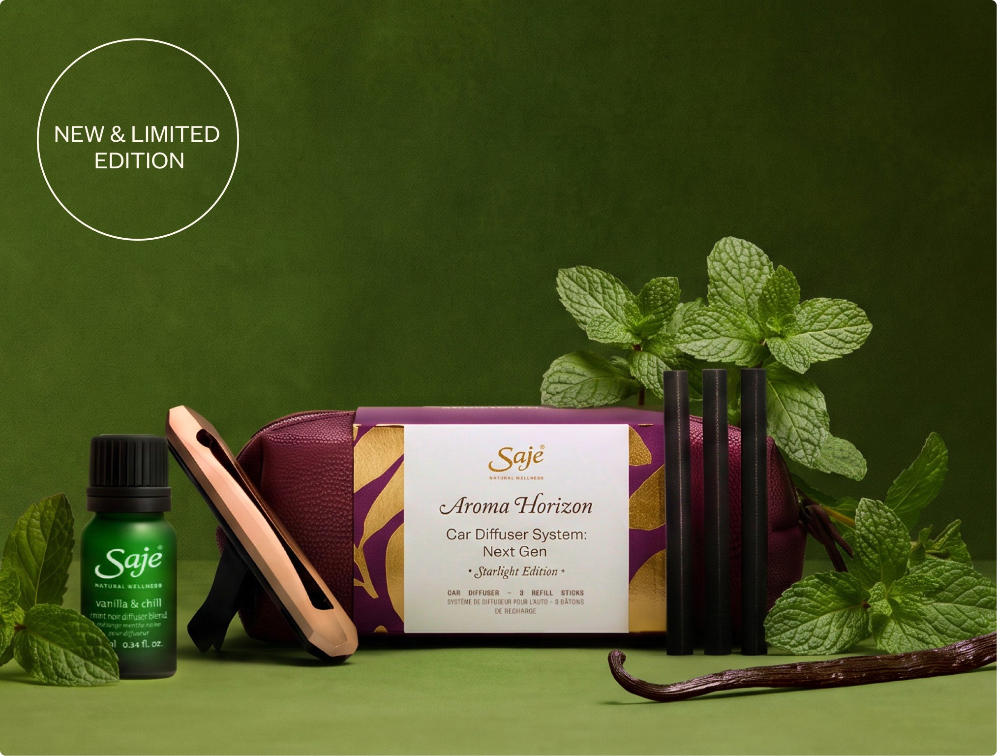 Saje Natural Wellness | Essential Oils & Diffuser