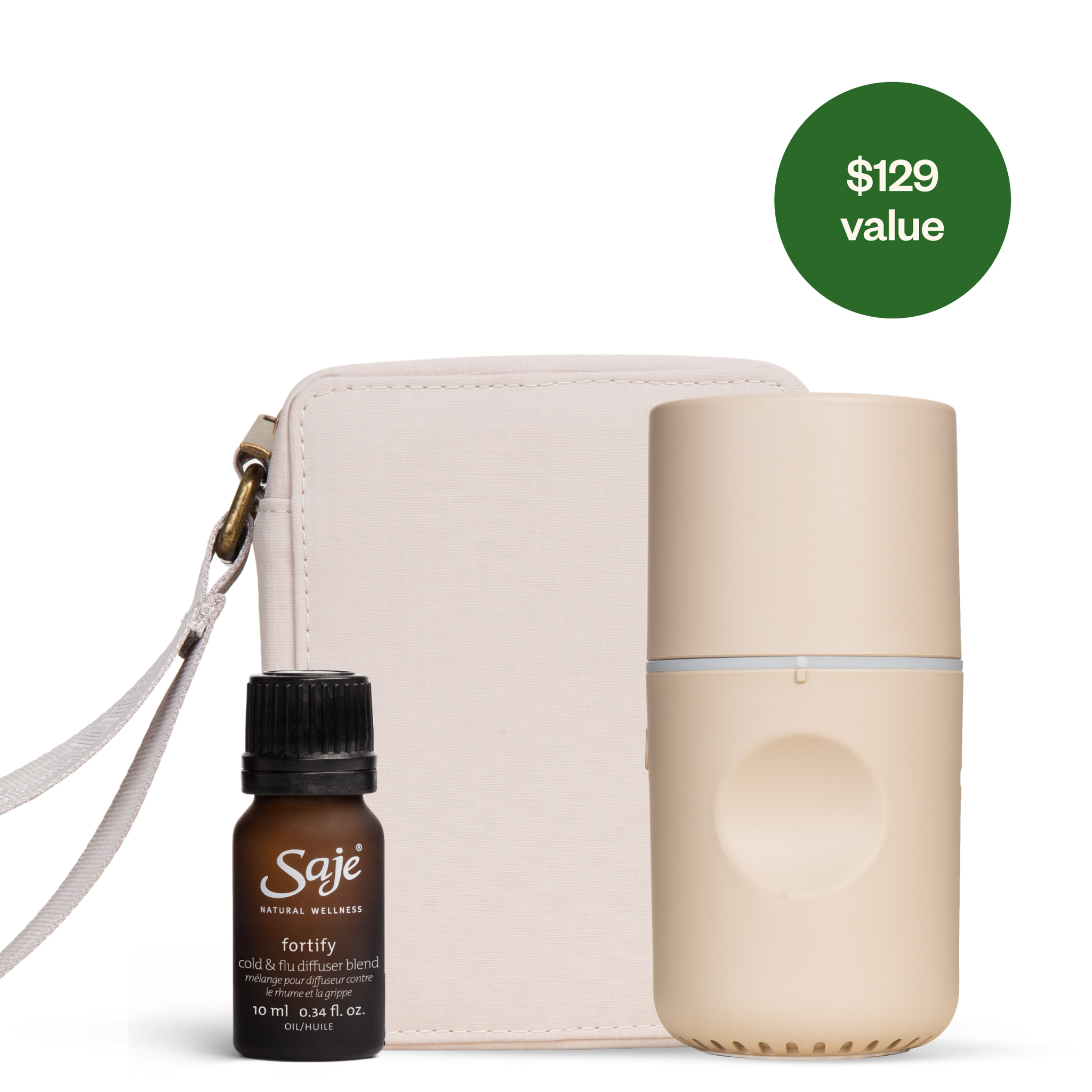 Cold & Flu Carry-On Kit Aroma Roam & Fortify Diffuser Duo - Saje