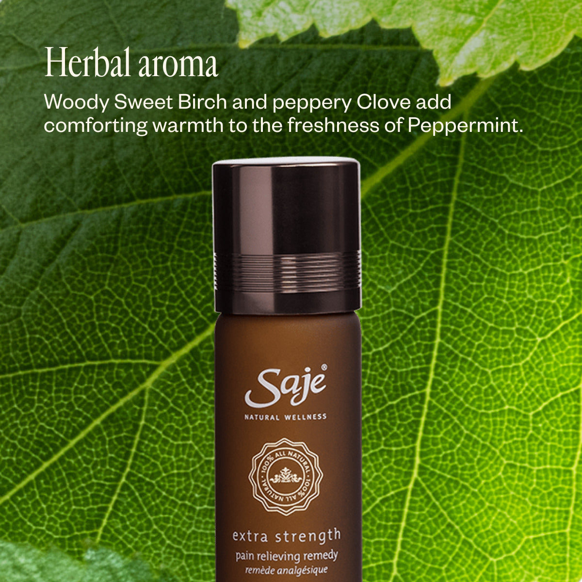 Saje Extra Strength エクストラレングス カナダ Extra Strength Pain Relieving Remedy Roll-On - Saje Natural