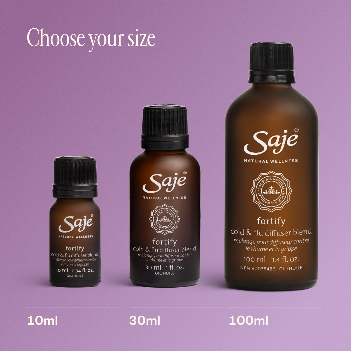 Fortify Cold & Flu Diffuser Blend - Saje Natural Wellness