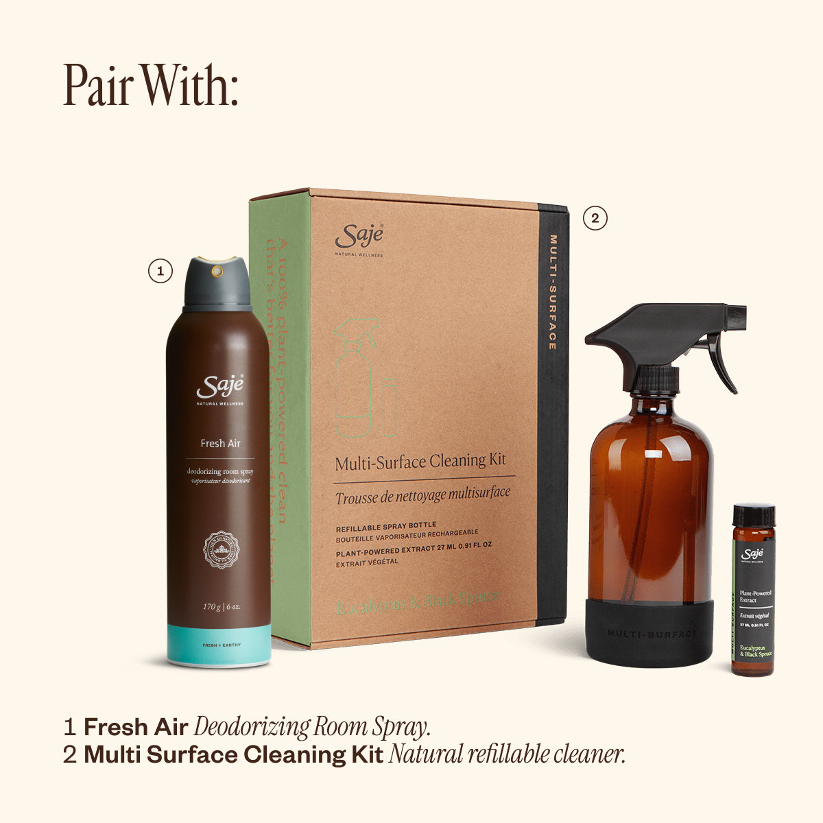Fresh Air Deodorizing Room Spray - Saje Natural Wellness