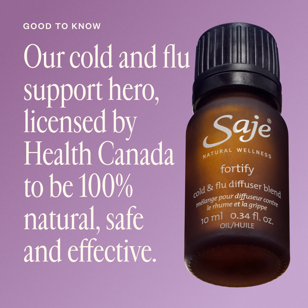 Fortify Cold & Flu Diffuser Blend - Saje Natural Wellness