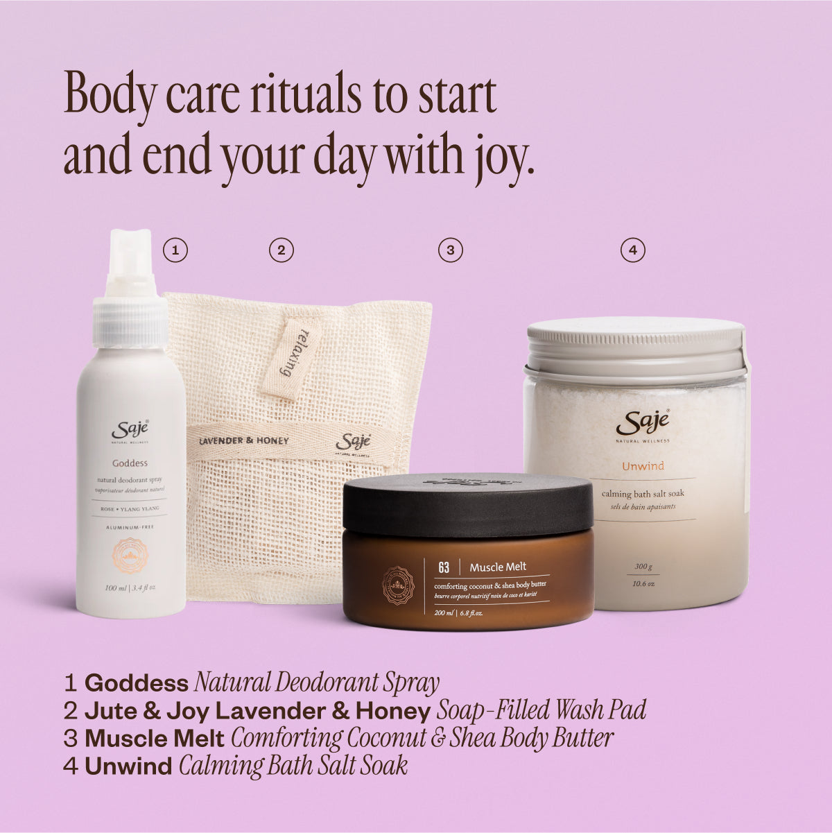Body Bliss The Best of Body Care Bundle - Saje Natural Wellness