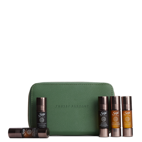Saje アロマオイルセット5＋ミニポーチ Pocket Farmacy Bundle - Saje Natural Wellness