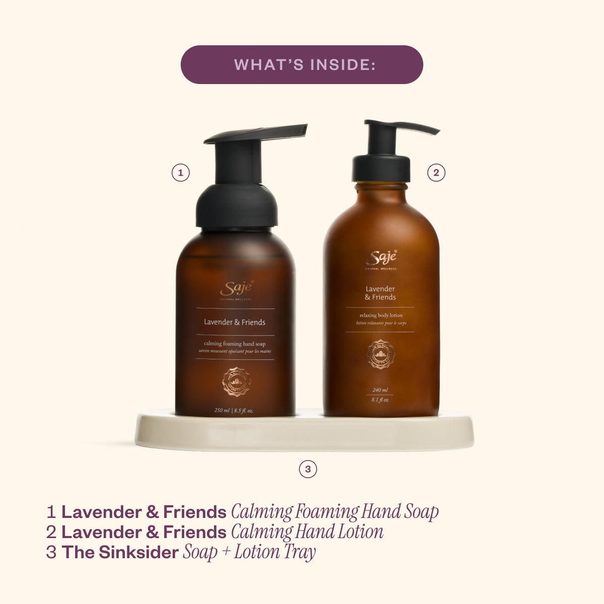 Lavender & Friends Sink Set