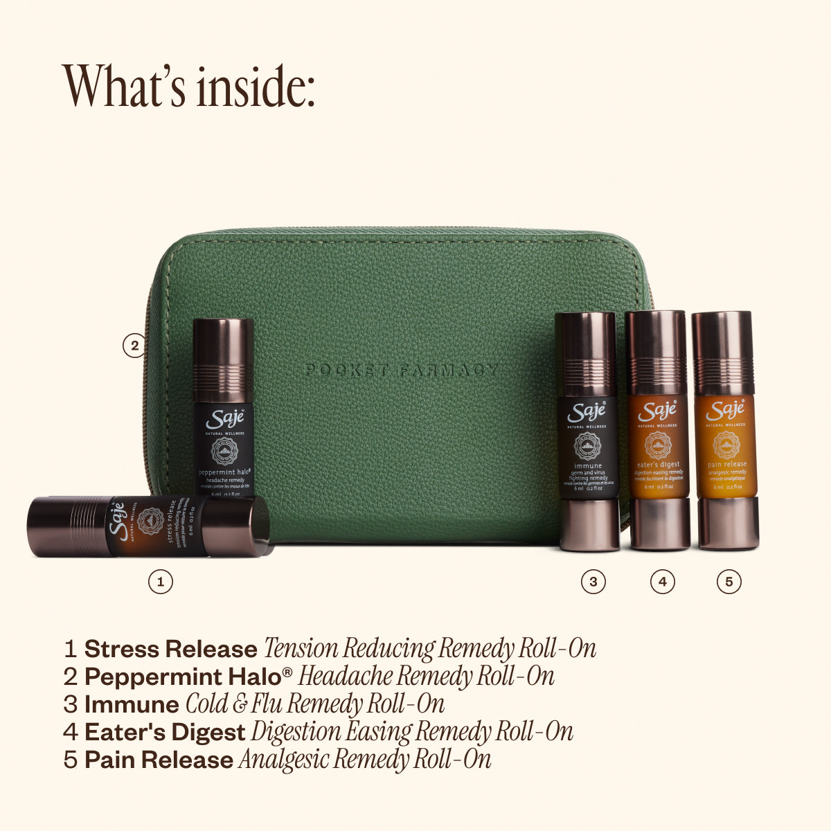 Pocket Farmacy Physical Edition Essential Oil Kit - Saje Natural