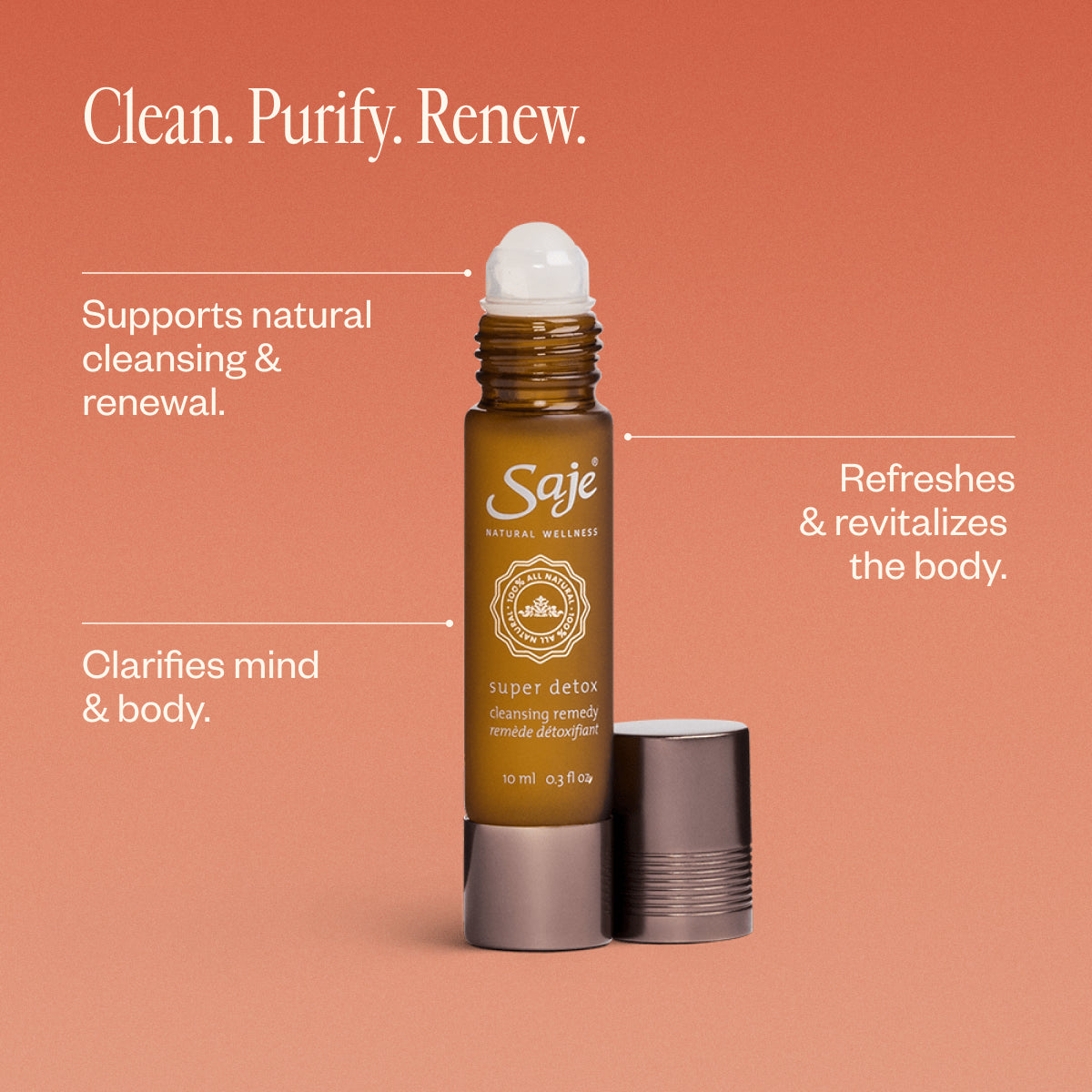 Super Detox Cleansing Remedy Roll-On - Saje Natural Wellness