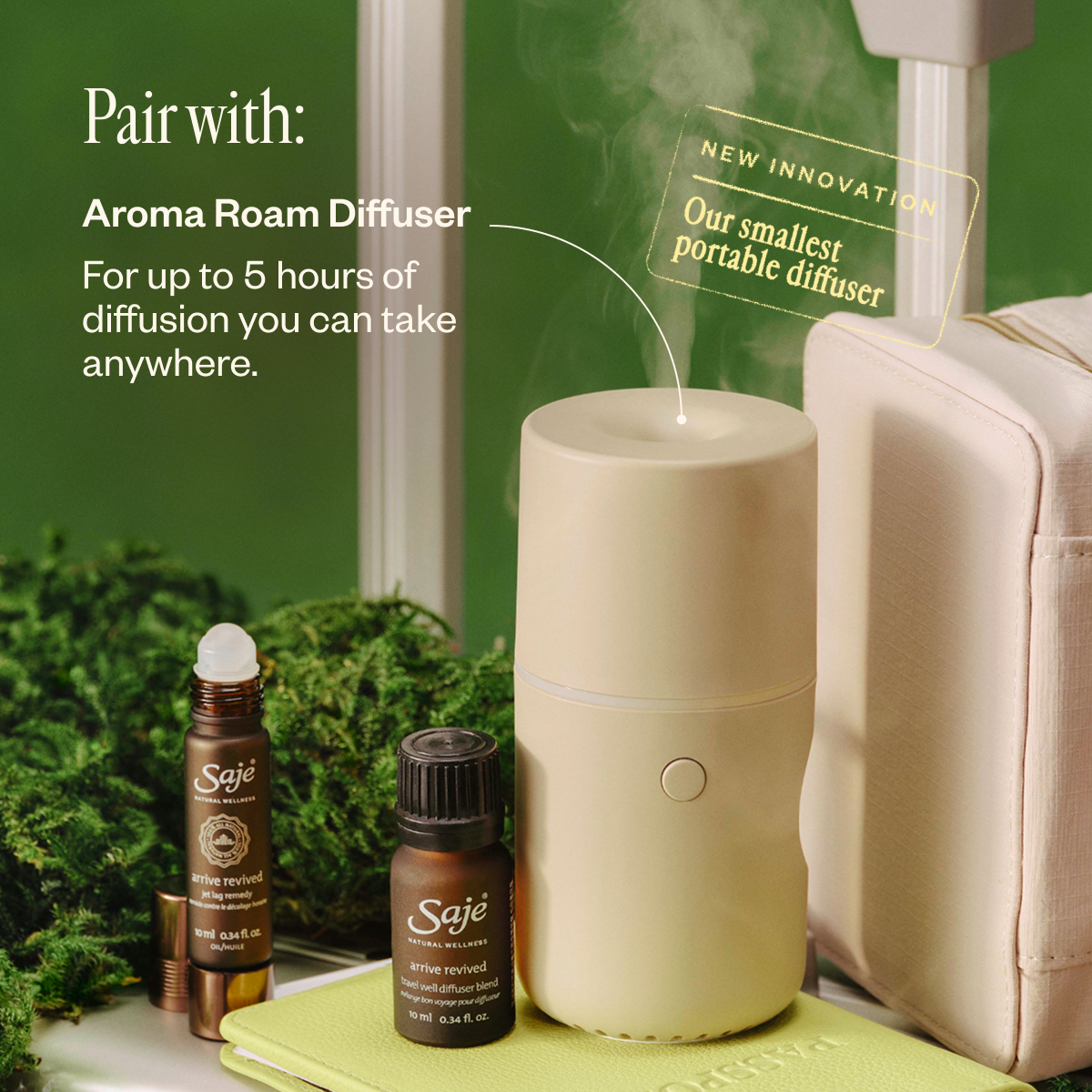 Arrive Revived Travel Well Diffuser Blend - Saje Natural Wellness