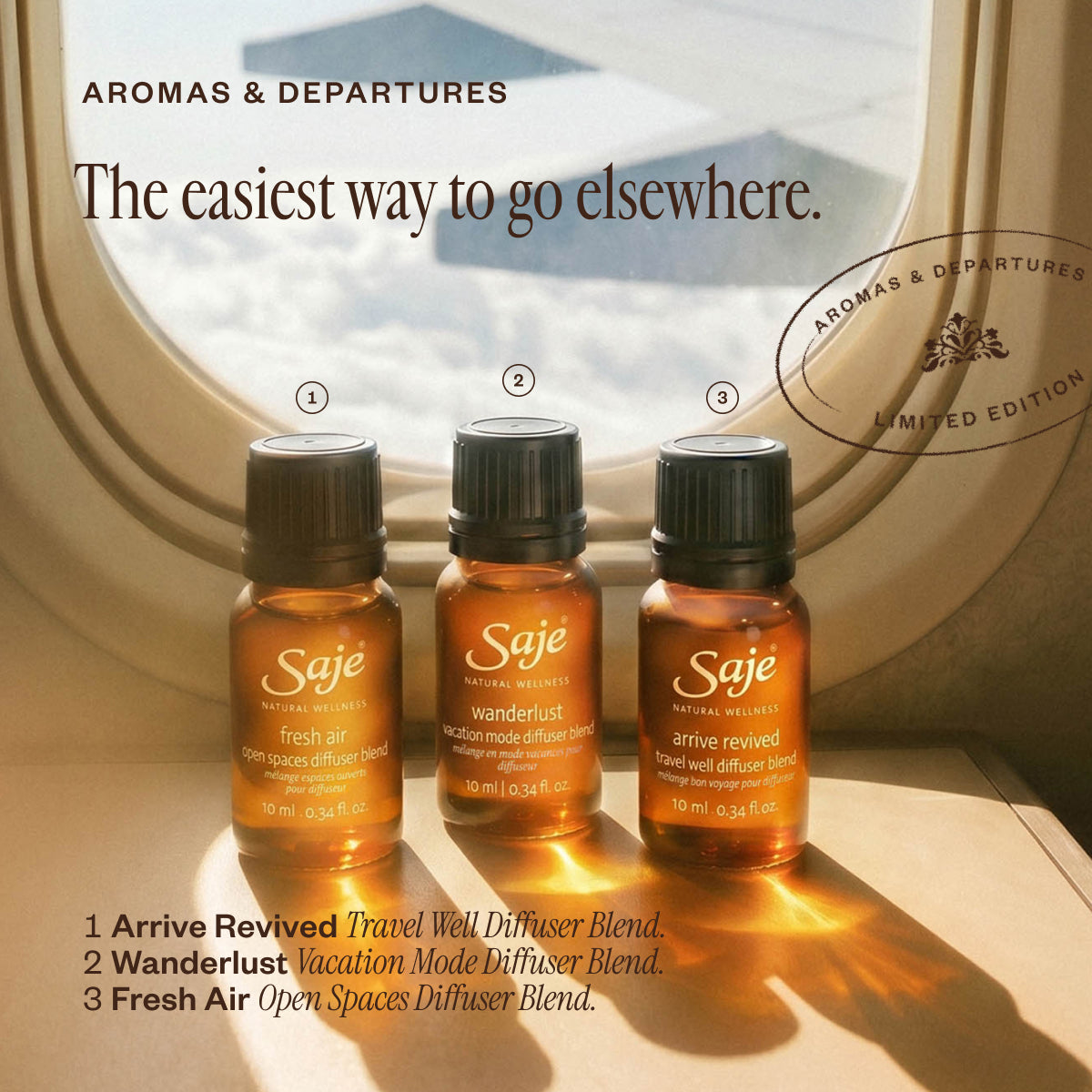 Fresh Air Open Spaces Diffuser Blend - Saje Natural Wellness