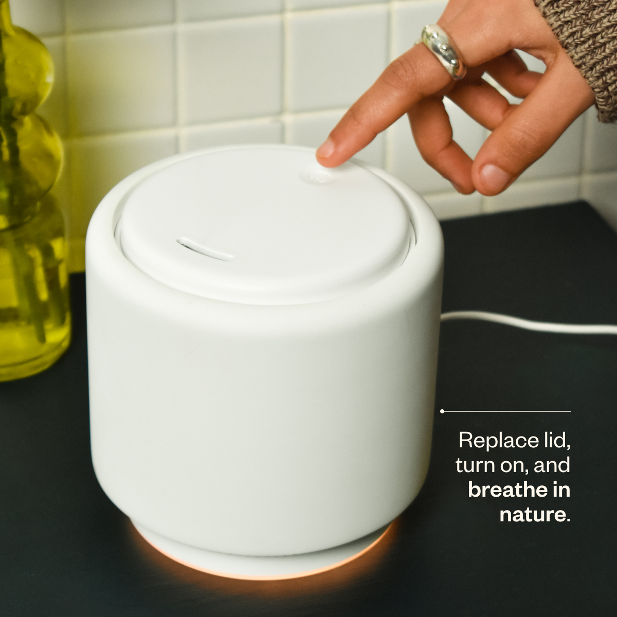 sealed 未開封 US-original  Saje Aroma Halo & Unwind Harmonizing Diffuser Bundle - Saje Natural