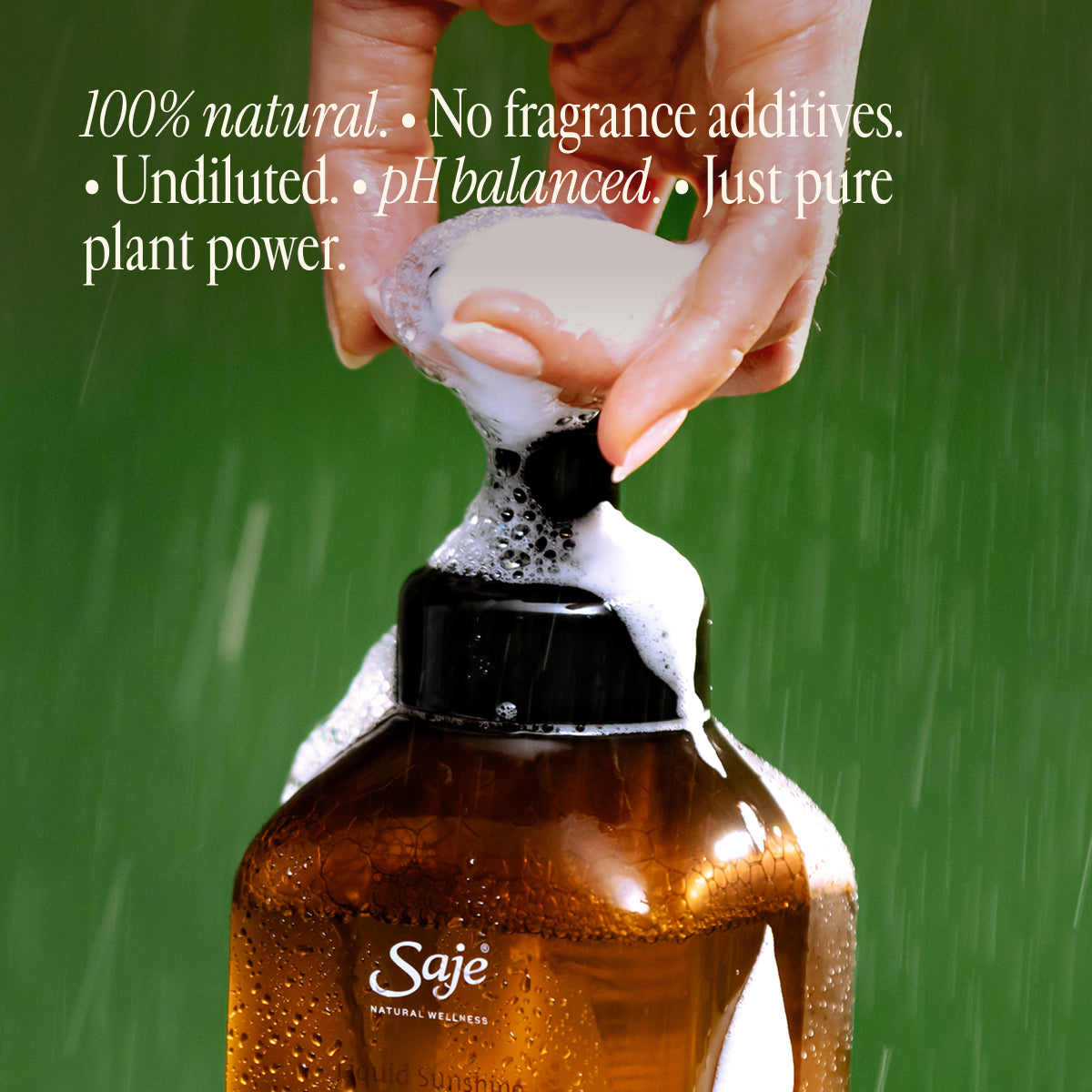 Tingle Mint Cloud Wash Invigorating Body Mousse - Saje Natural