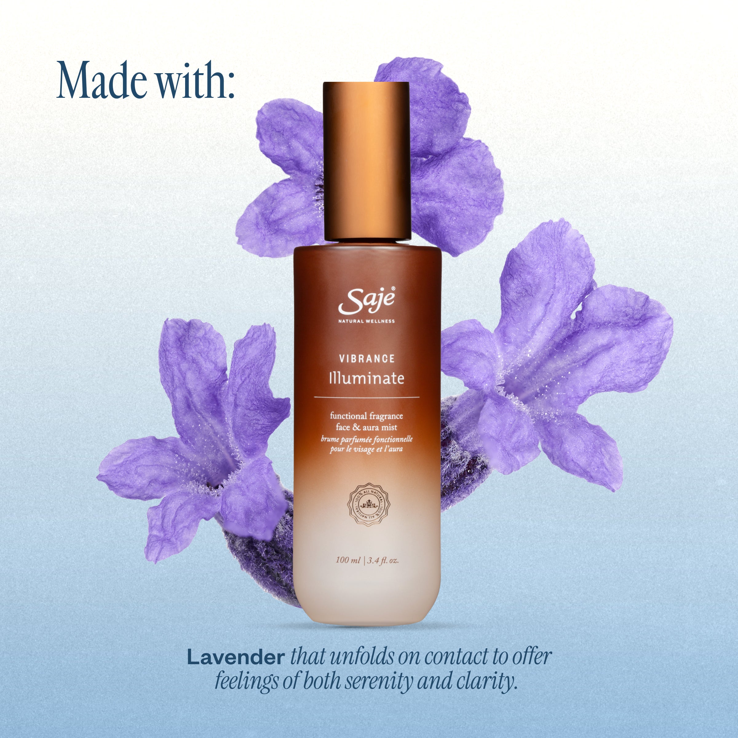 Vibrance Illuminate Functional Fragrance Face & Aura Mist - Saje