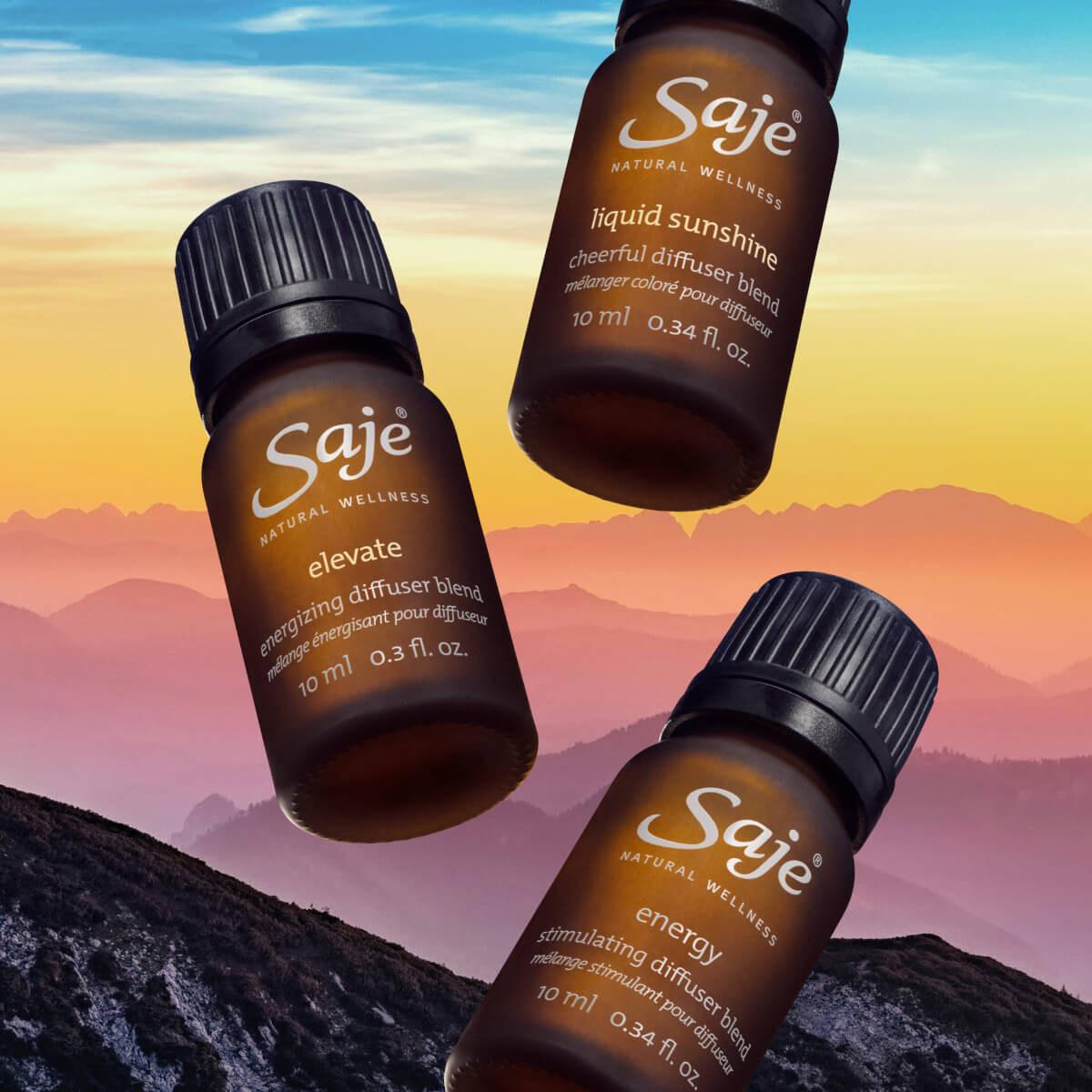 Soak Up the Sun Citrus Bliss Diffuser Blend Trio - Saje Natural