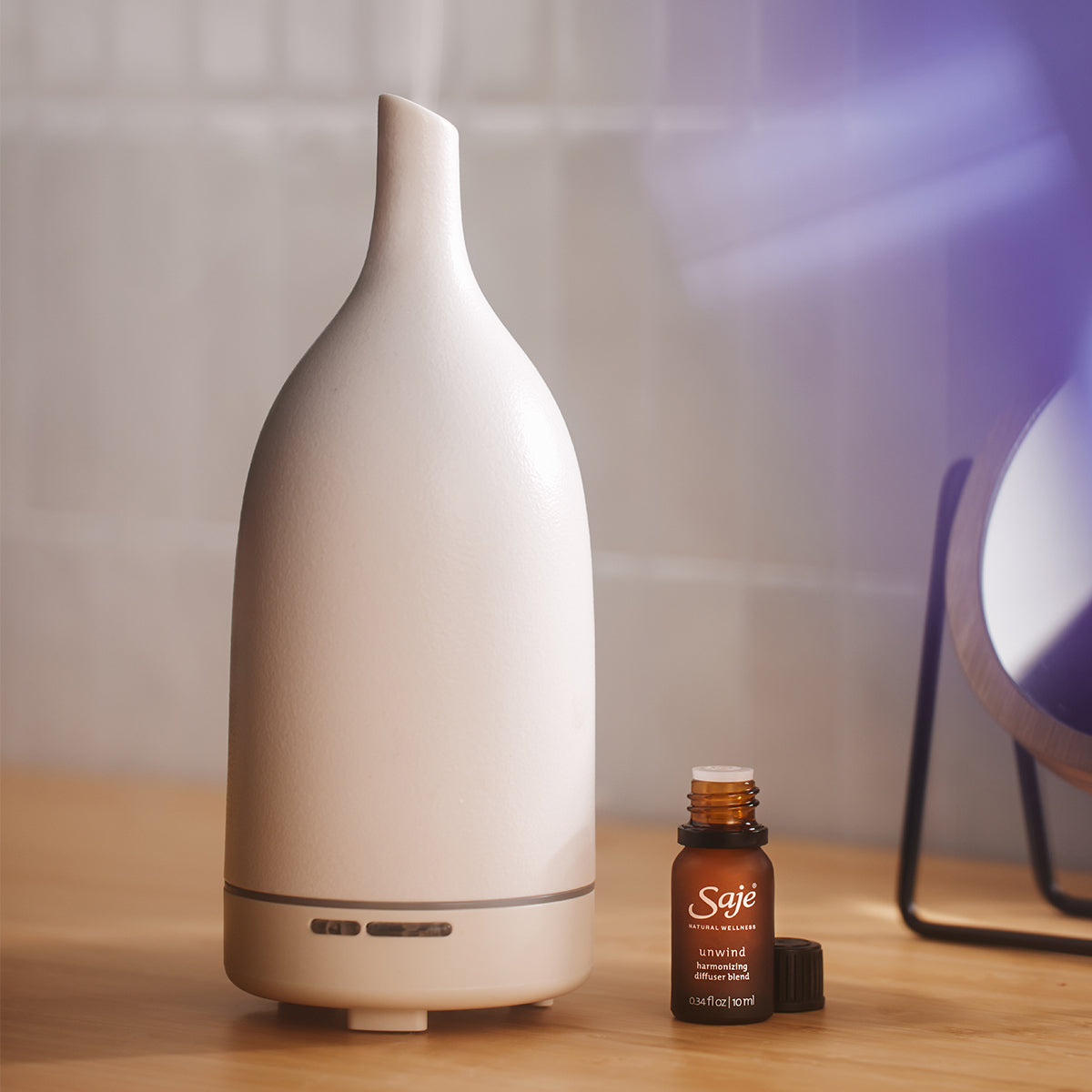 Aroma Om White Ultrasonic Diffuser - Saje Natural Wellness