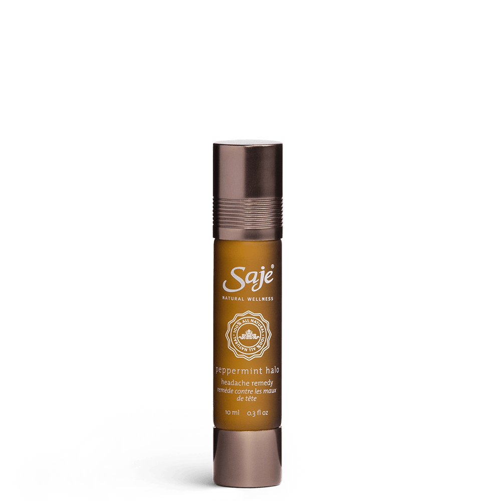 Saje Natural Wellness Peppermint Halo Headache Remedy Roll-On, 10 ml