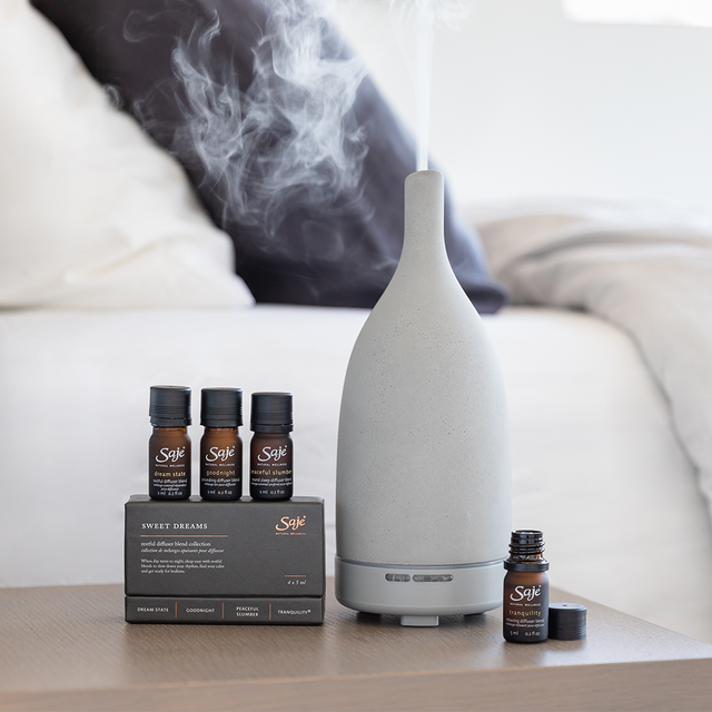 Sweet Dreams restful diffuser blend collection with Aroma Om diffuser